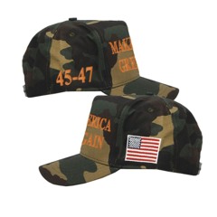 Official Trump MAGA 45-47 Camo Hat