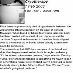 2003 02 07 - Cryotherapy