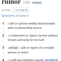 rumors