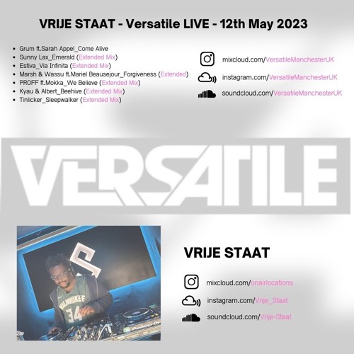 Vrije Staat VersatileLive May23