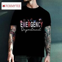 Emergency Department 4th Of July Usa Emergency Room Nurse T Shirt