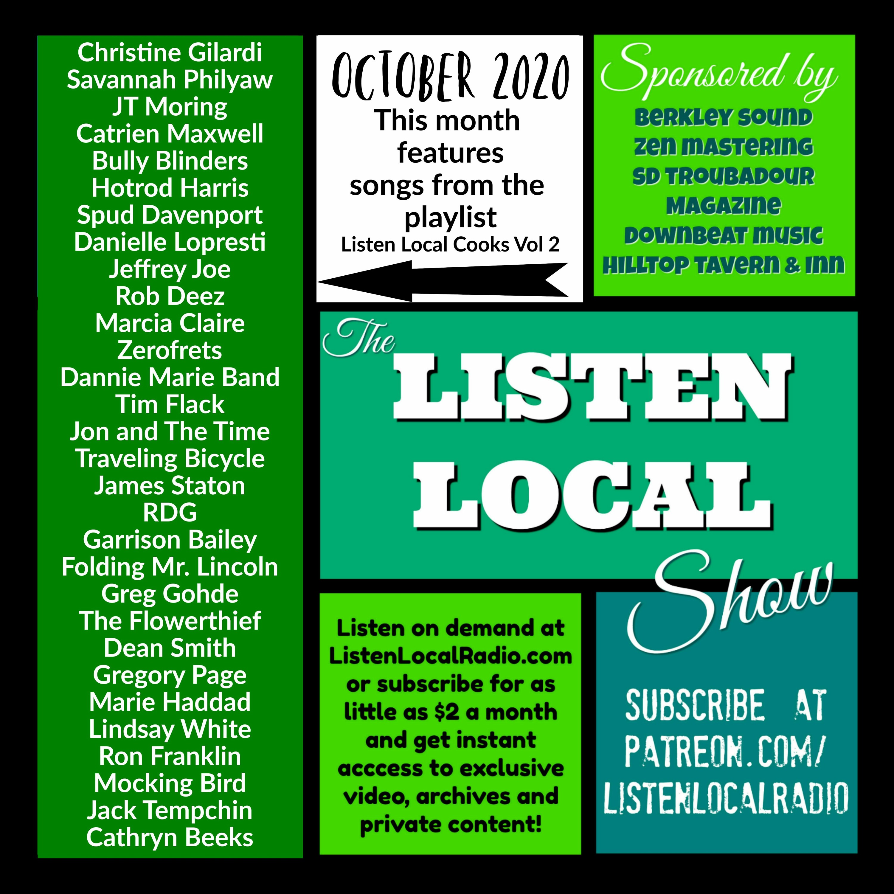 October 2020 Listen Local Show episode artwork