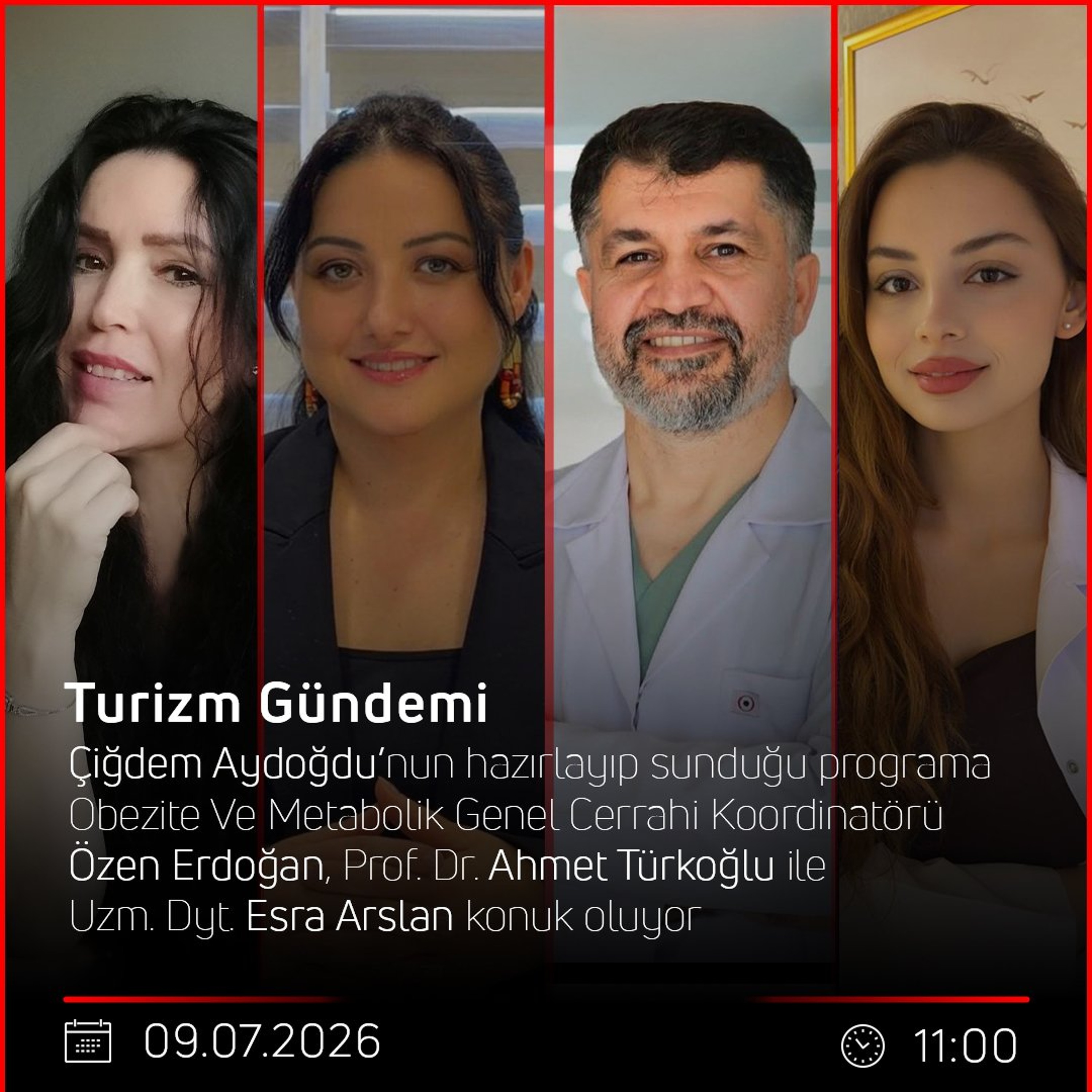 Özen Erdoğan & Prof Dr Ahmet Türkoğlu & Uzm. Dyt. Esra Arslan – Çiğdem Aydoğdu ile Turizm Gündemi episode artwork