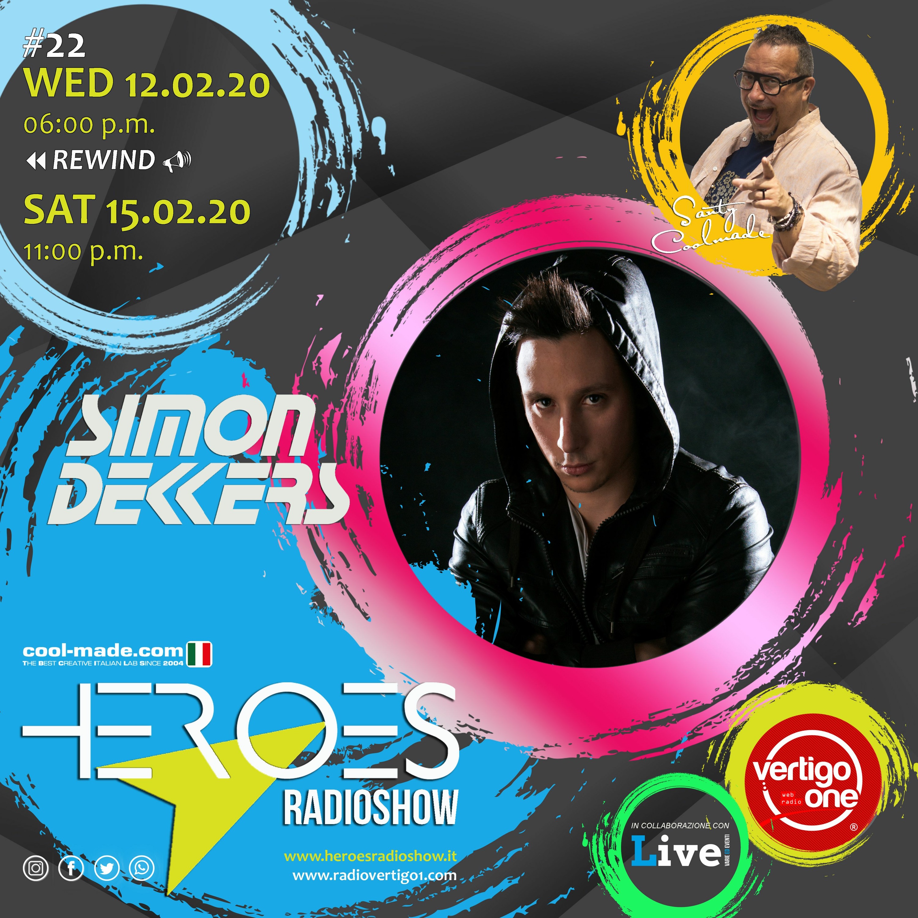 #22/2019-20> HEROES RadioShow - Special Guest SIMON DEKKERS episode artwork