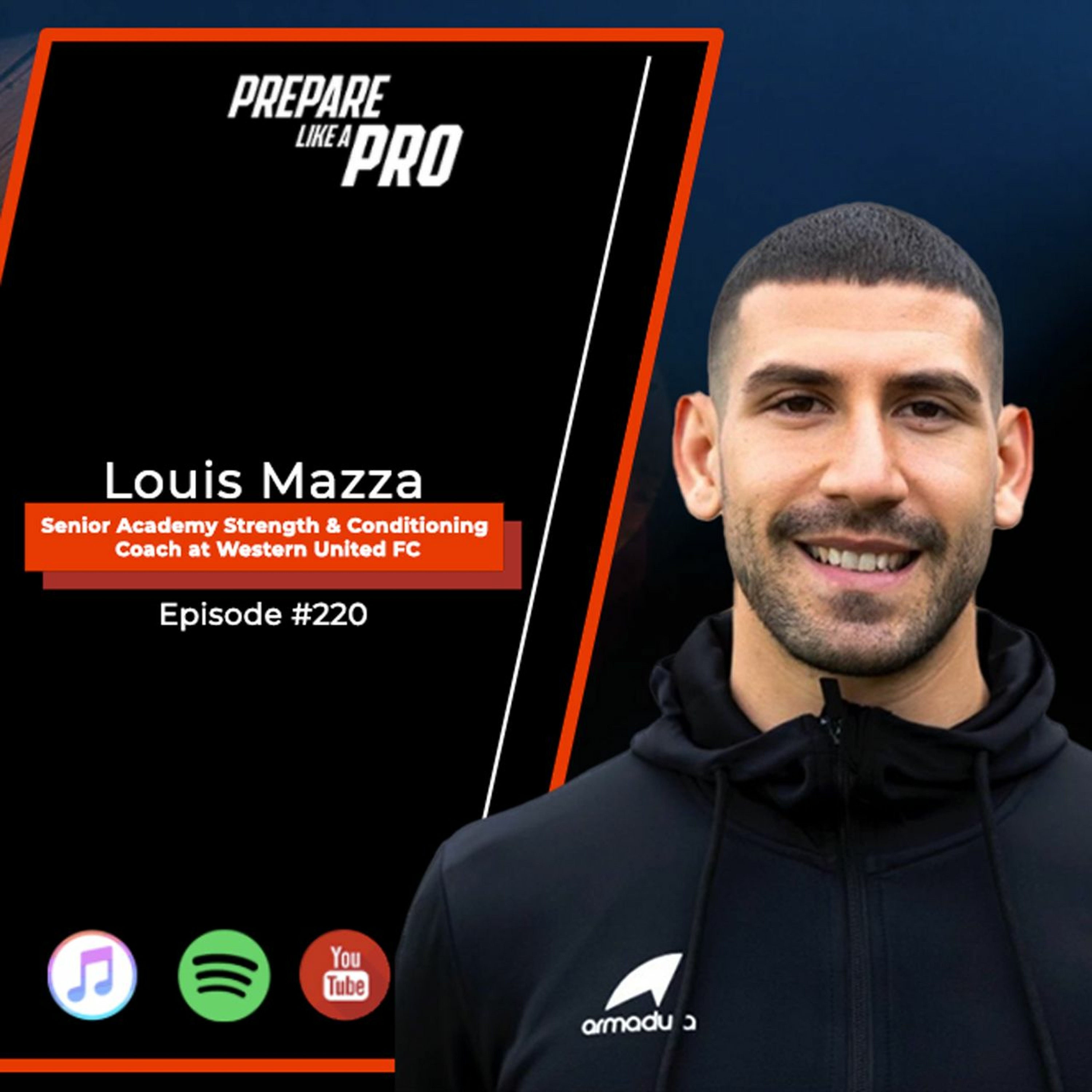 #220 - Louis Mazza, Senior Academy S&C Coach at Western United FC episode artwork