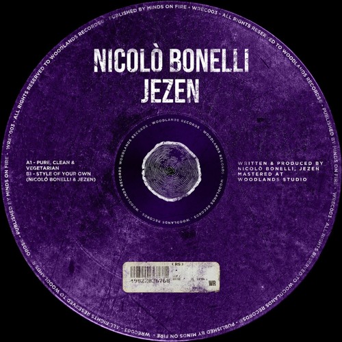 Nicolò Bonelli - Pure, Clean & Vegeterian [Woodlands Records]