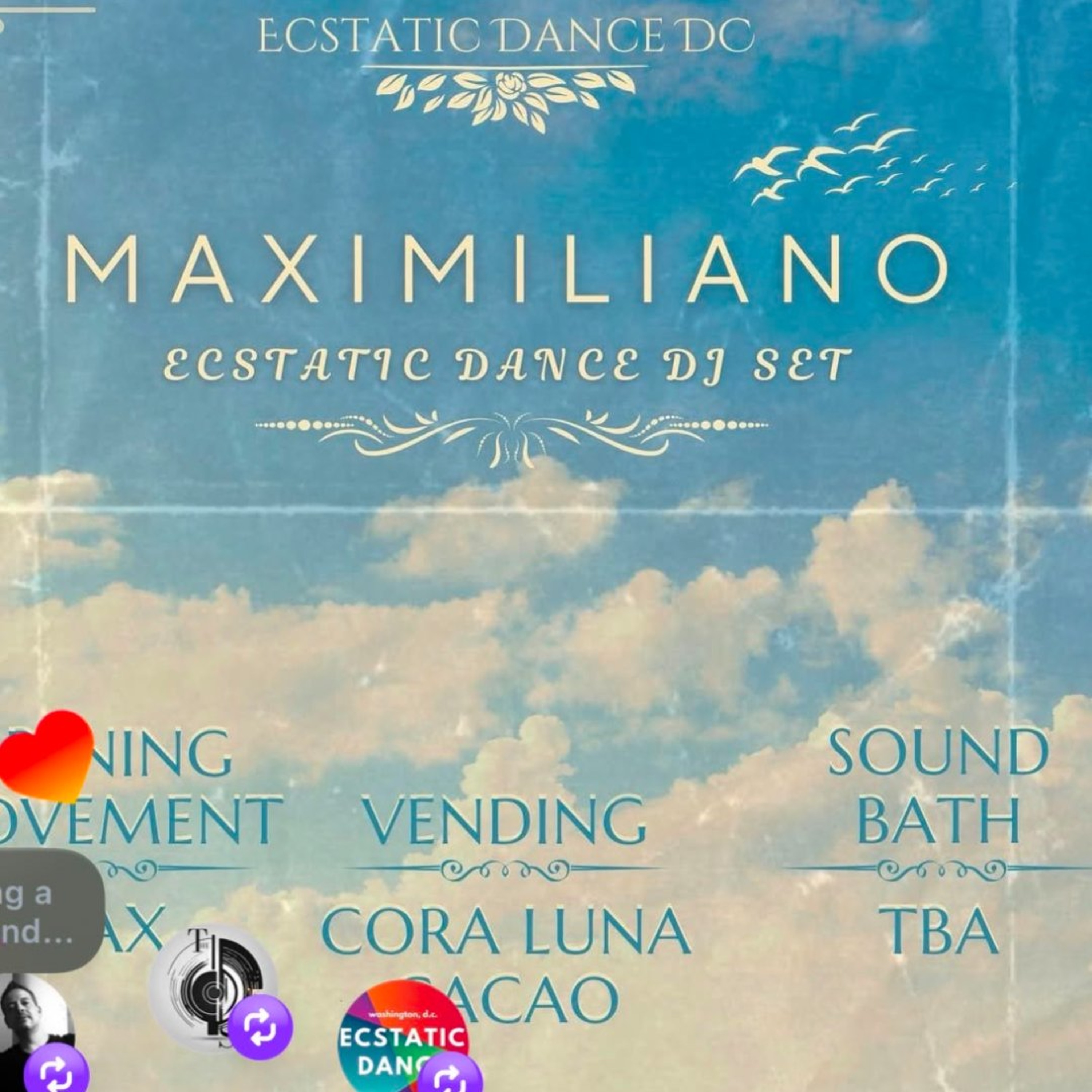 Ecstatic dance DC - Maximiliano. Live Recording July 16, 226 - Experimental