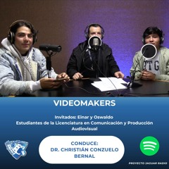 Videomakers con Einar y Oswaldo estudiantes de Lic. En Comunicación y Producción Audiovisual