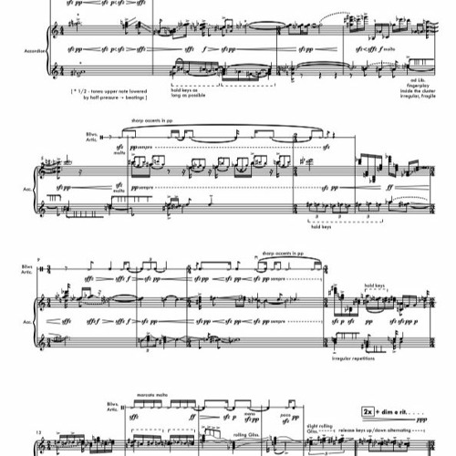 studies for imaginary portraits (version 1 – 2018/19) for accordion solo