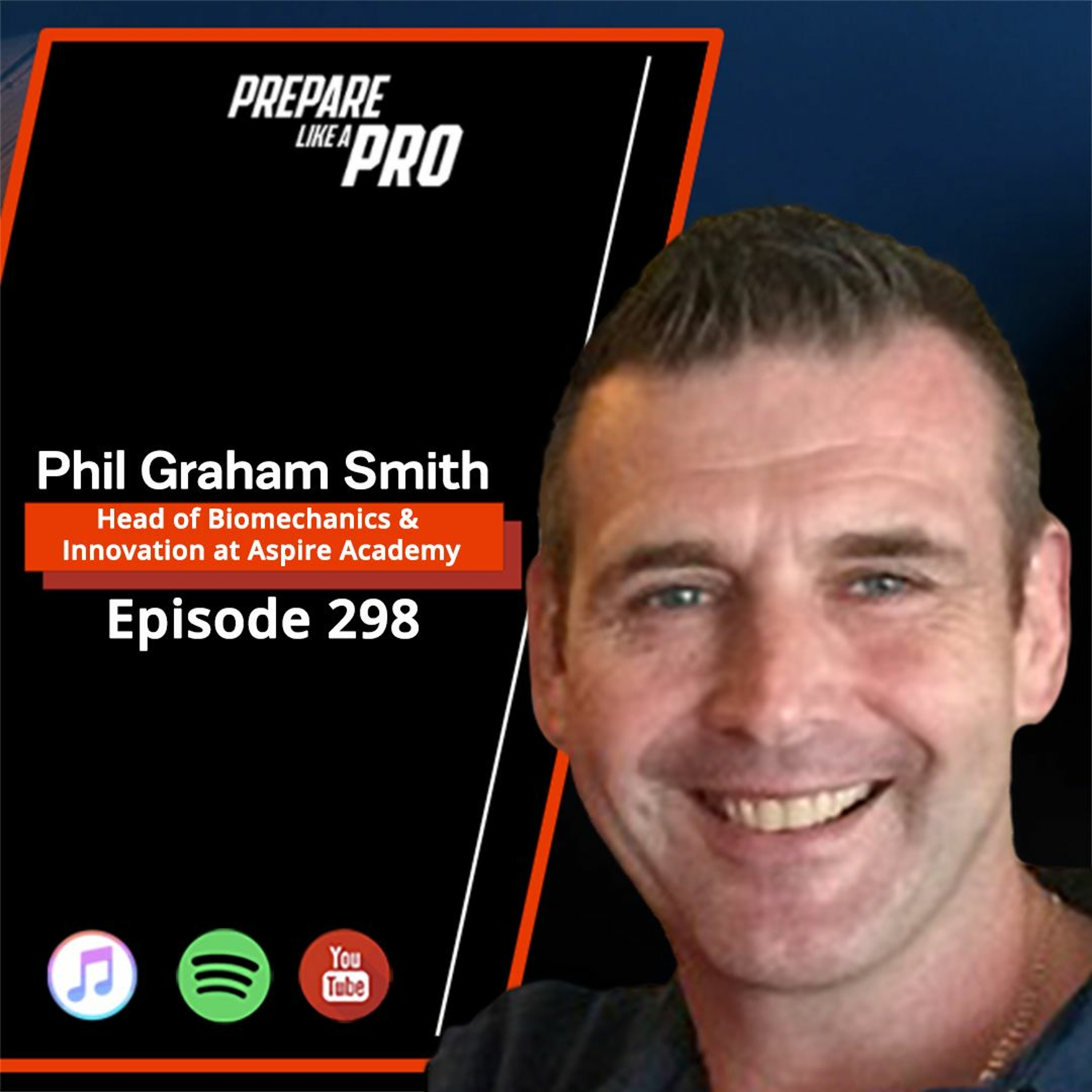 #298 - Phil Graham-Smith, Head of Biomechanics & Innovation at Aspire Academy episode artwork
