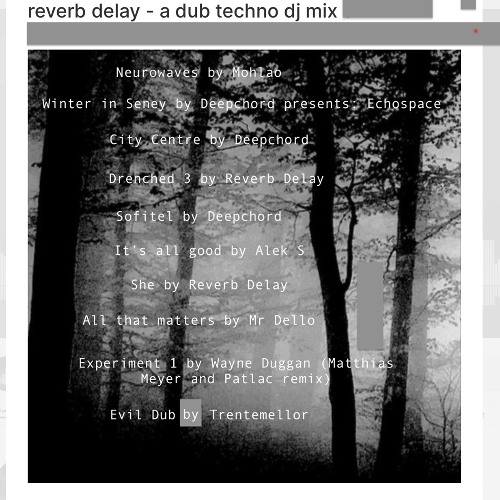 Reverb Delay - A Dub Techno DJ Mix for Mighty Force