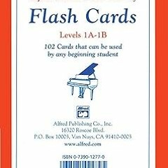 =$ Alfred's Basic Piano Library Flash Cards, Bk 1A & 1B: 102 Cards That Can Be Used by Any Begi