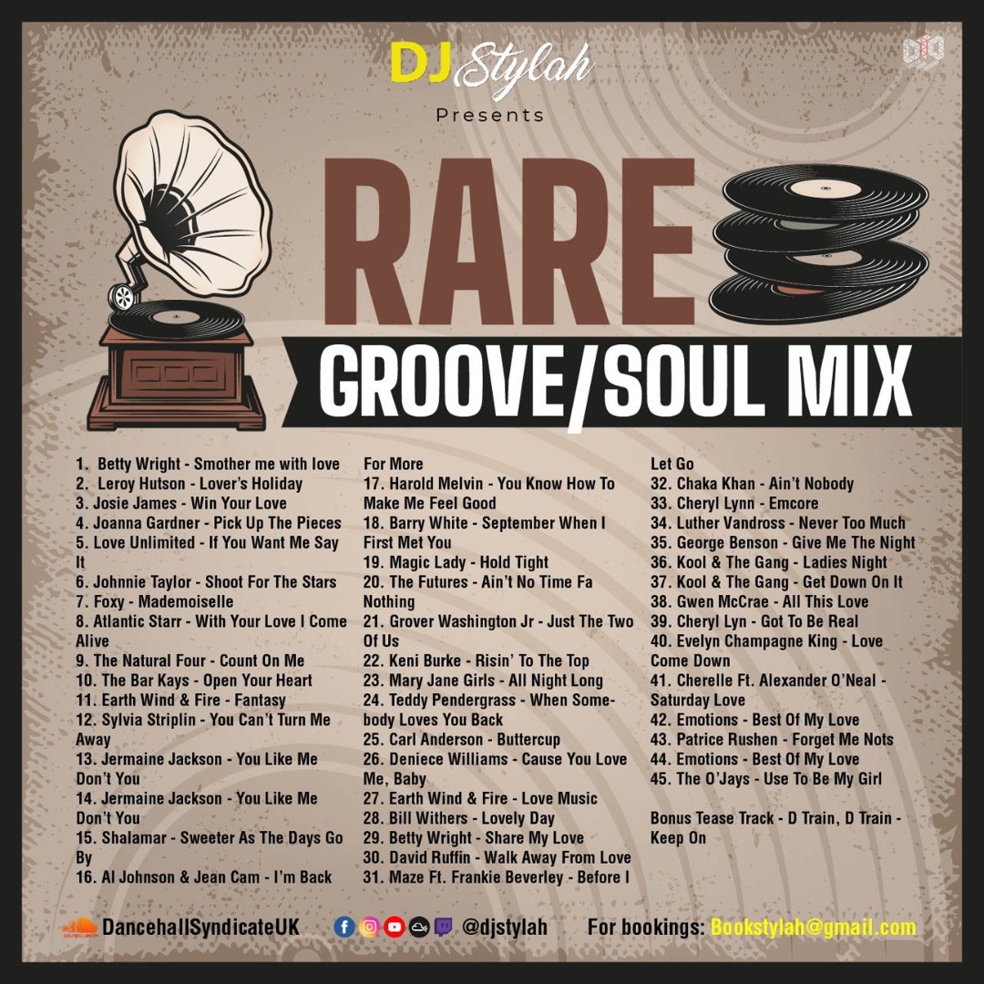 Stream Rare Groove/Soul Mix by DJ Stylah by DJStylah