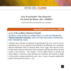 INCONTRO DI CLERO 2 PARTE Guida S. Ecc.za Rev.ma Mons. Domenico Pompili, Seconda Meditazione