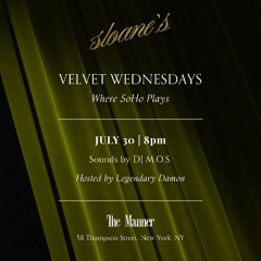 Velvet Wednesdays at The Manner (NYC, July 30th, 2025)