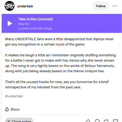 "Take Action" - Unused UNDERTALE Tracks