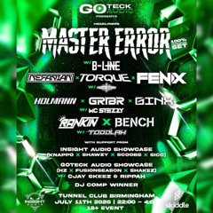 HERBALIST GOTECK AUDIO: MASTER ERROR (100% PROD SET) W B-LINE & MORE COMP ENTRY