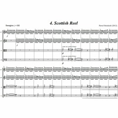 Pawel Strzelecki: 4. "Scottish Reel" (original, 2012 version) [String Quartet No. 2 (2012)].