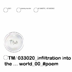 ◦TM╱033020_infiltration into the … world_00_#poem