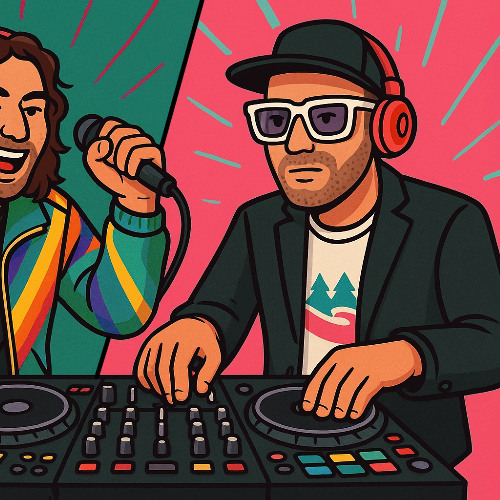 DJ Stefan Aronsen at Fort Greene in Denver, 2025