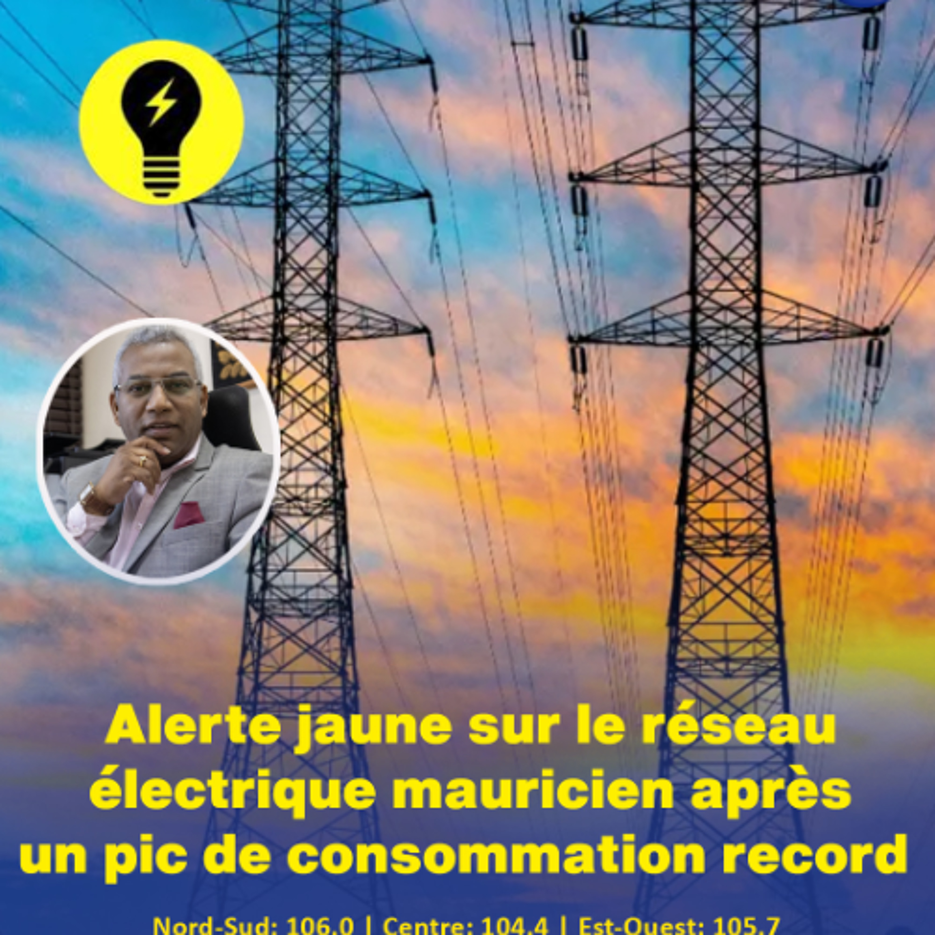 Alerte jaune sur le réseau électrique mauricien après un pic de consommation record episode artwork