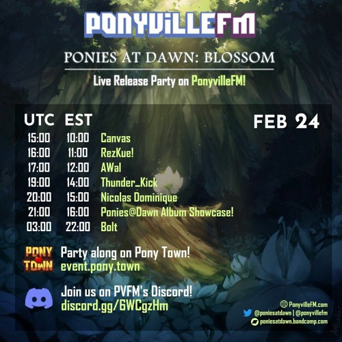 Blossoming In The Garden of Happy Horsecore - Ponies @ Dawn Blossom Live Release Party