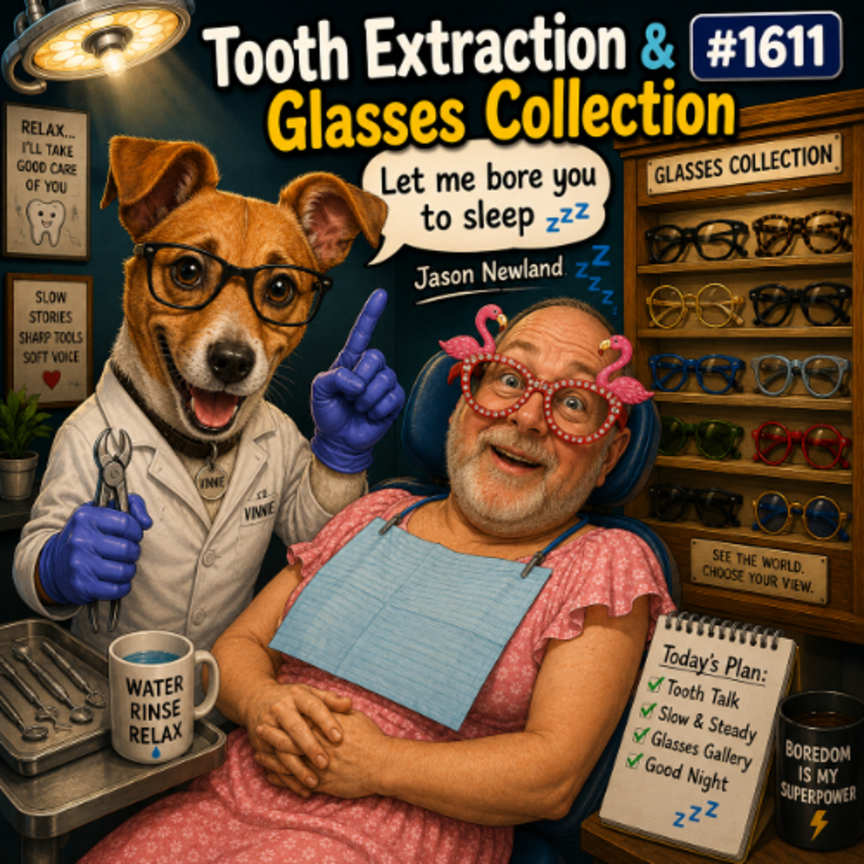 (Overnight Voice Only) Tooth Extraction & Glasses Collection  #1611 Let me bore you to sleep  Jason Newland  14th May 2026