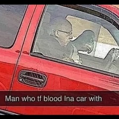 Man who tf blood Ina car with