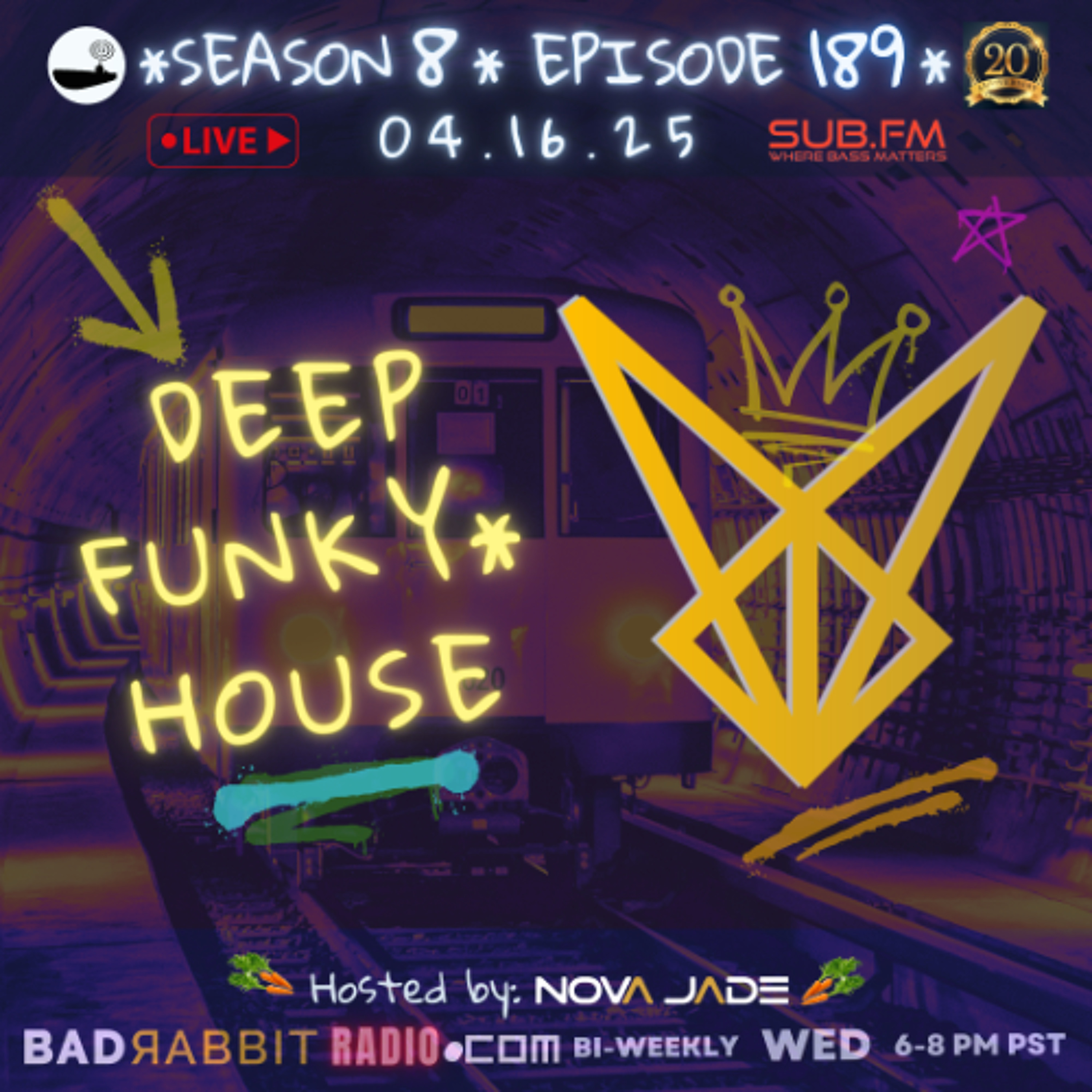 Bad Rabbit Radio S8 EP189 with Nova Jade - 16 Apr 2025
