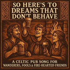 So Here’s to Dreams That Don’t Behave – A Celtic Toast for Wanderers, Fools & Fiery Friends (Lyrics)