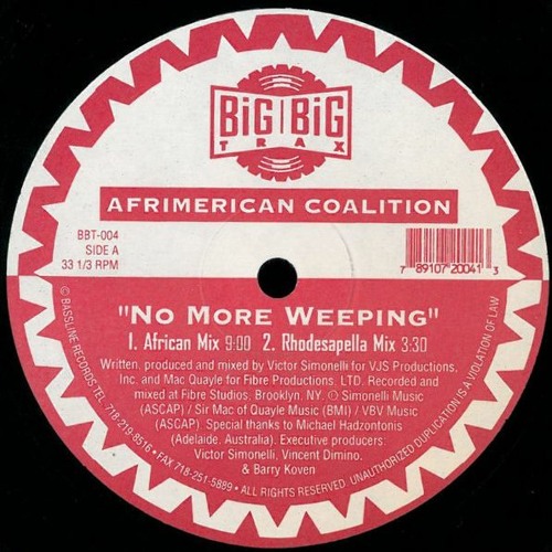 AFRIMERICAN COALITION - NO MORE WEEPING [VSMQ UNDERGROUND MIX] [105% Speed]
