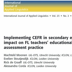 The CEFR and Assessment