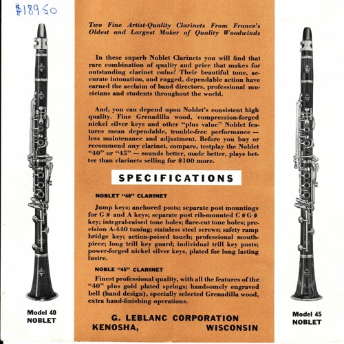 Stream Leblanc Noblet 40 Serial Number by Jon Listen online