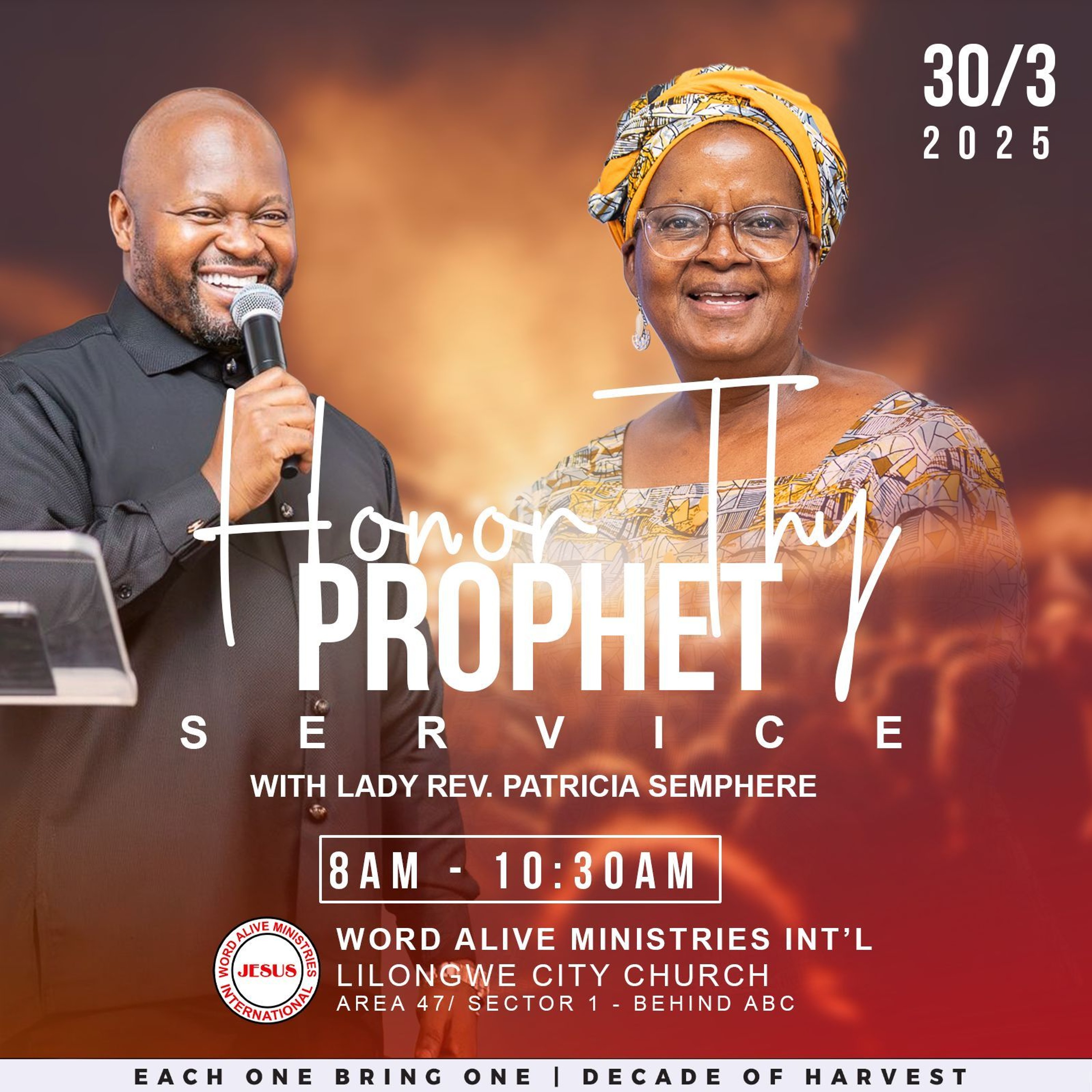 Encounter Service Lady Rev. Patricia Semphere - "Honour Thy Prophet"