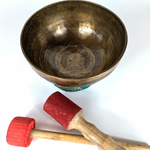Klangschale Buddha Gravur - 970 Gr. 21 Cm