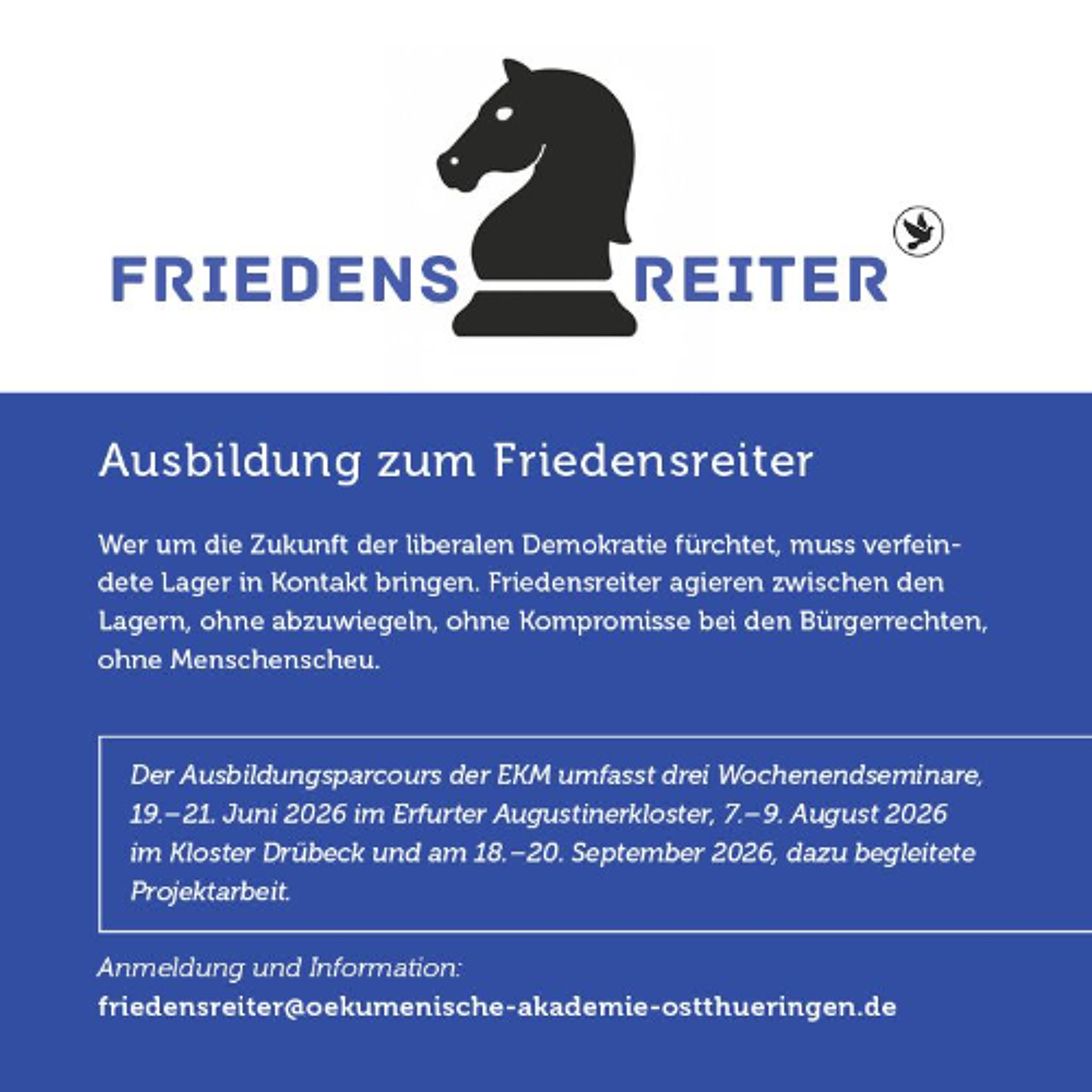 Friedensreiter: Eine alte Idee für die Gegenwart