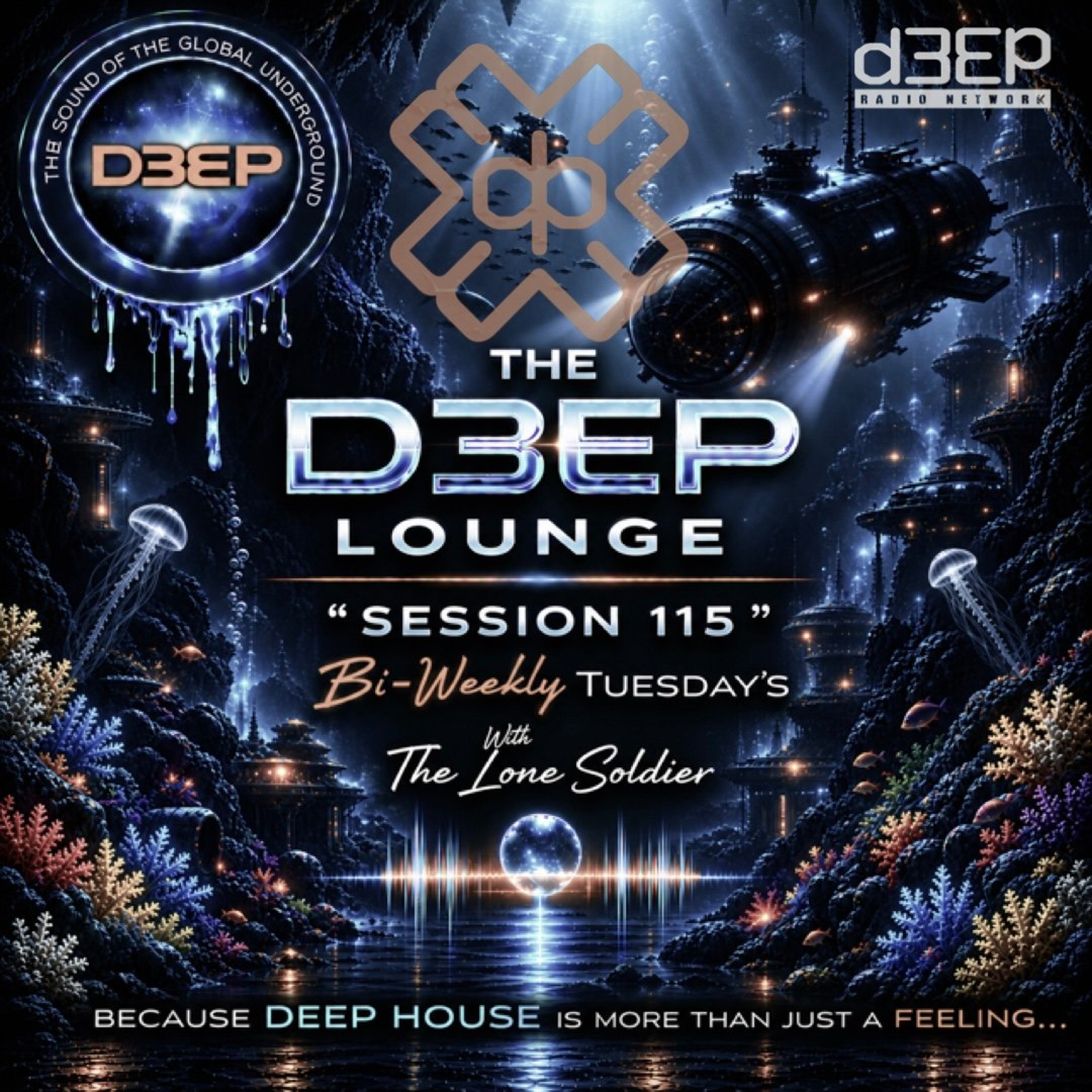 The D3EP Lounge "Session 115" episode artwork