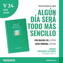 Presentación de libro Algún día será todo mucho más sencillo