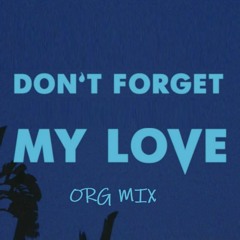 Dont Forget My Love  [ Org Mix ]