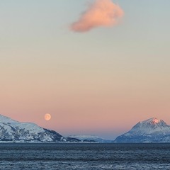 Mondschein über dem Fjord - Moonlight over the fjord