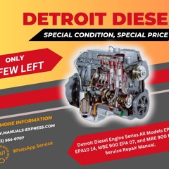 Detroit Diesel Engine Series All Models EPA10,and MBE 900 EPA 04 Service Repair Manual.