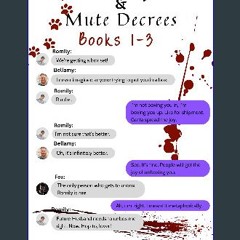 [PDF] 📖 Murder Sprees and Mute Decrees Books 1-3 Pdf Ebook