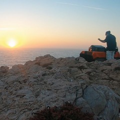 Ondas ao pôr do sol
