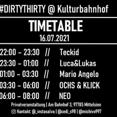 NEO@DIRTYTHIRTY Kulturbahnhof Mittelsinn 16.07.2021