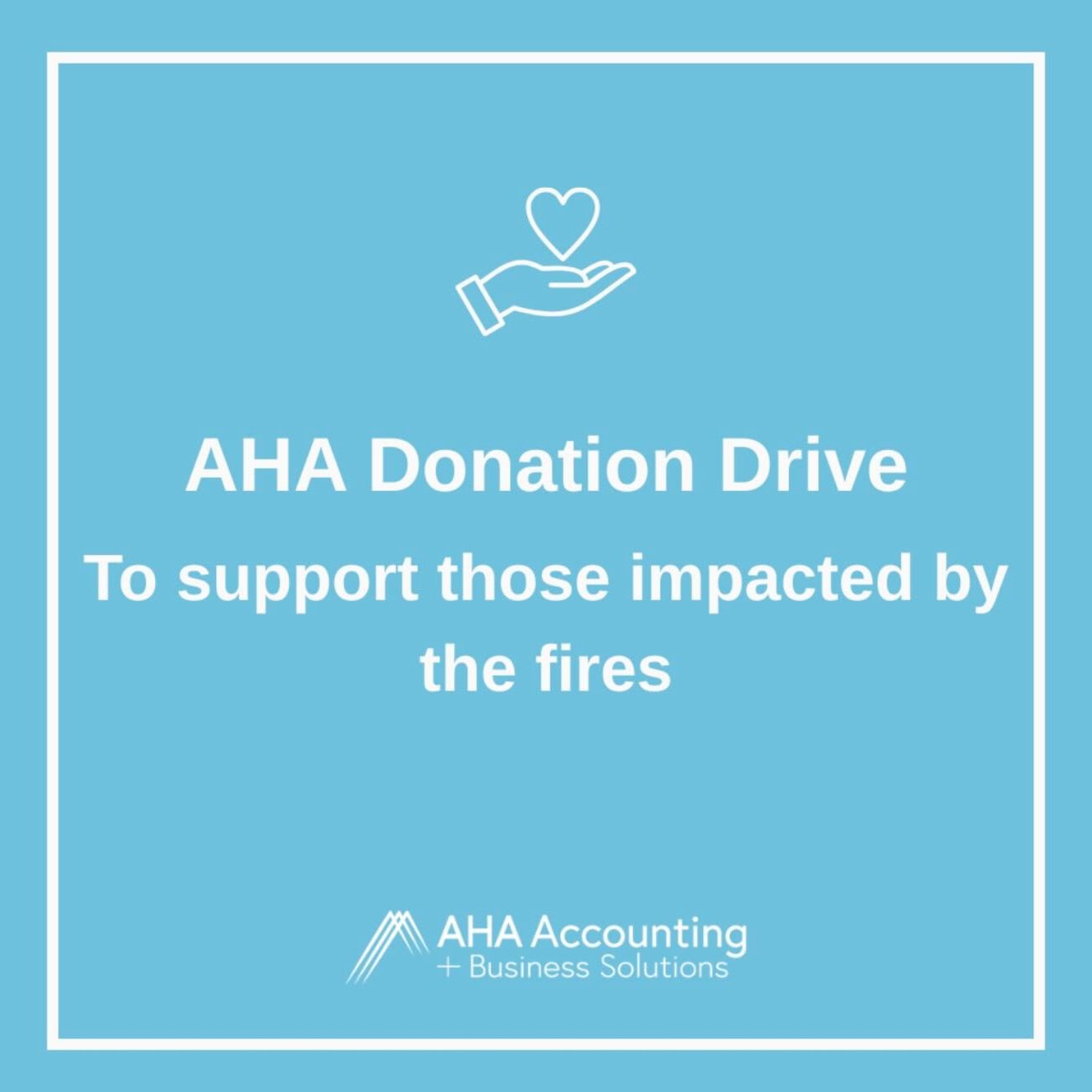 Jessica Kolder from AHA Accounting + Business Solutions about their bushfire donation drive