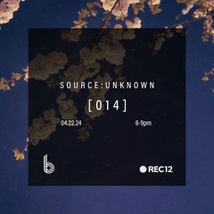 SOURCE:UNKNOWN 014 on bside.radio