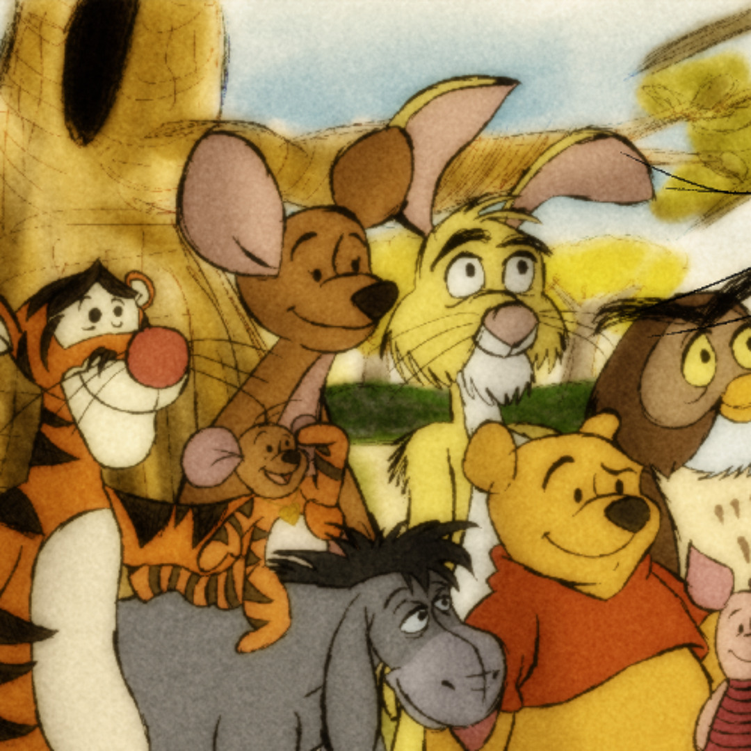 版画 Where are you tigger? Tigger ''Tigger's Bounce'' Giclée by Tom Matousek – Limited