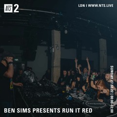 BEN SIMS Pres RUN IT RED 86. Feb 2022