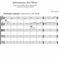 Intermezzo, for Oliver