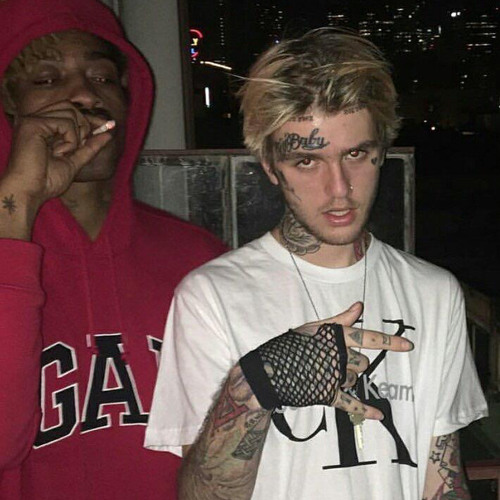 white tee lil peep lil tracy